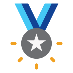 Champion medal icon