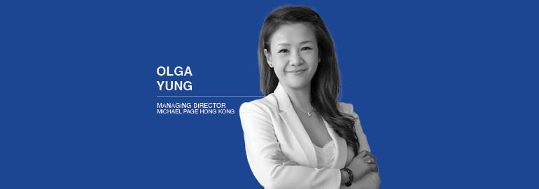 olga yung image in blue background