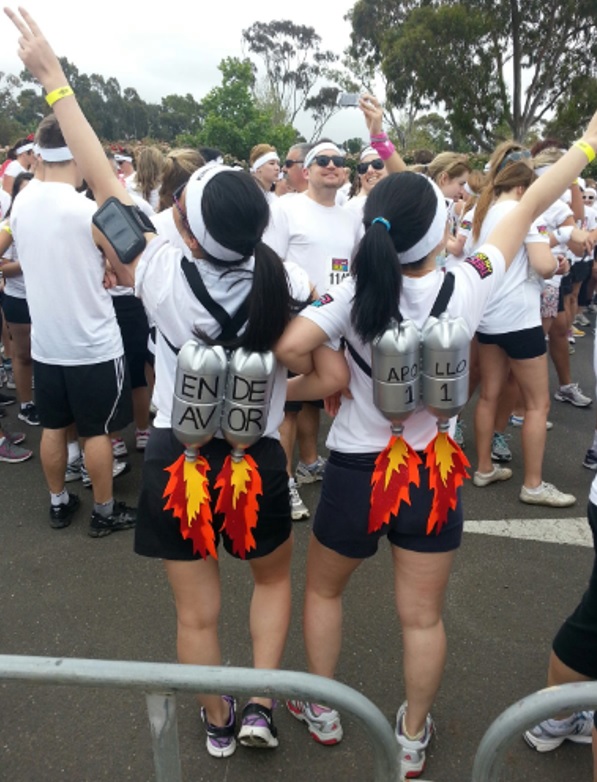 Having fun at the Colour Run in Melbourne – we had a blast!