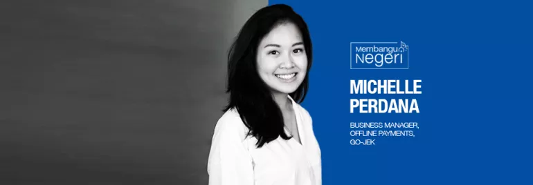 Michelle Perdana, Gojek, an Indonesian returnee who returned to her home country after studying and working in America.
